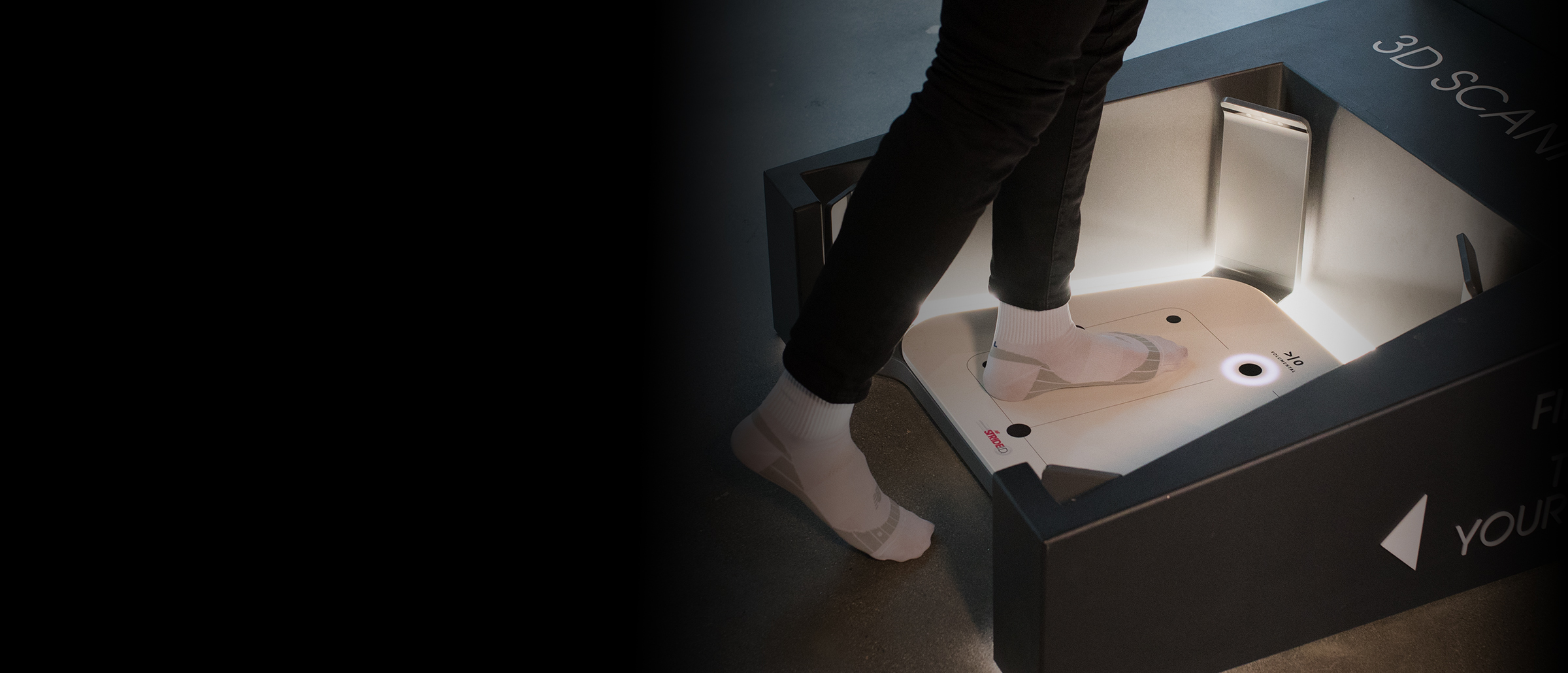 new balance足形測定器 ヴィンテージ 足のサイズを3Dスキャン!?最適な靴を選ぶ、ニューバランスの